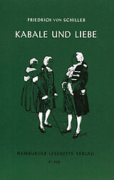 Kartonierter Einband Kabale und Liebe von Friedrich von Schiller
