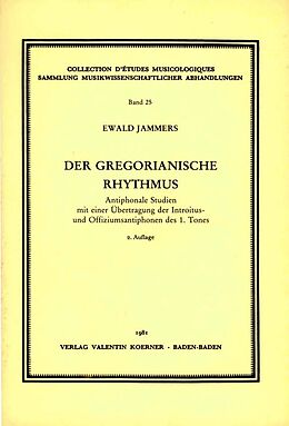 Notenblätter Der gregorianische Rhythmus von Ewald Jammers