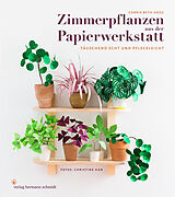 Kartonierter Einband Zimmerpflanzen aus der Papierwerkstatt von Corrie Beth Hogg