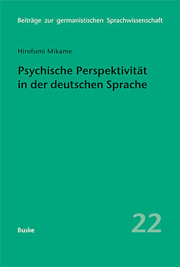E-Book (pdf) Psychische Perspektivität in der deutschen Sprache von Hirofumi Mikame
