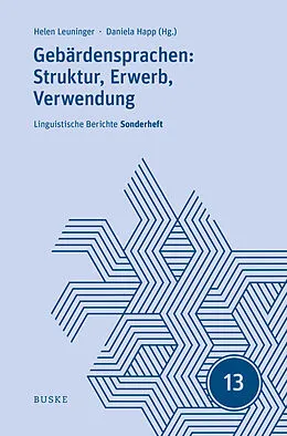 E-Book (pdf) Gebärdensprachen: Struktur, Erwerb, Verwendung von Helen Leuninger, Daniela Happ