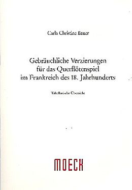 Carla Christine Bauer Notenblätter Gebräuchliche Verzierungen für