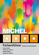 Kartonierter Einband (Kt) MICHEL-Farbenführer mit Lochschablone von 
