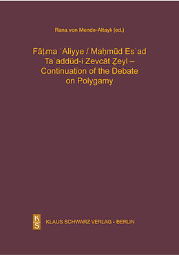 Livre Relié Ta'addüd-i Zevcat Zeyl - Continuation of the Debate on Polygamy. de Fatima Aliyye, Mahmud Esad