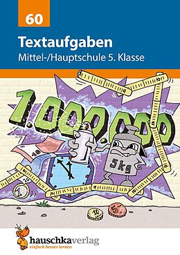 Geheftet Textaufgaben Mittel-/Hauptschule 5. Klasse, A5-Heft von Susanne Kopetz, Sonja Wilms