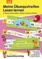 Geheftet Meine Übungsstreifen Lesen lernen  1. Klasse: Buchstaben, Silben, einfache Wörter von Agnes Spiecker