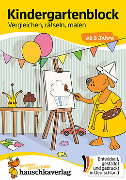 Couverture cartonnée Kindergartenblock ab 3 Jahre - Vergleichen, rätseln und malen de Ulrike Maier