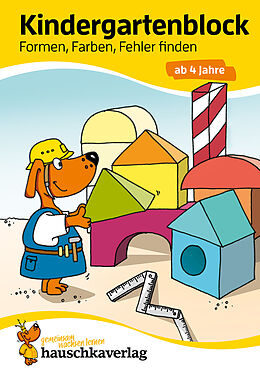 Couverture cartonnée Kindergartenblock ab 4 Jahre - Formen, Farben, Fehler finden de Linda Bayerl