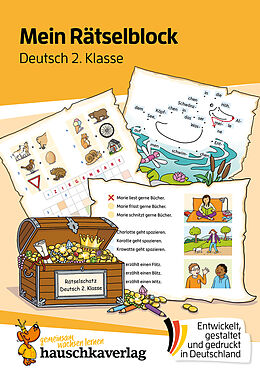 Kartonierter Einband Mein Rätselblock Deutsch 2. Klasse von Melanie Rhauderwiek
