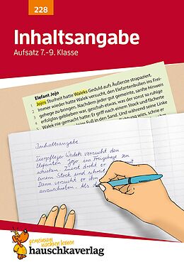 E-Book (pdf) Inhaltsangabe. Aufsatz 7.-9. Klasse von Gerhard Widmann