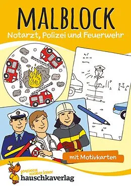 E-Book (pdf) Malbuch ab 4 Jahre für Junge und Mädchen - Feuerwehr von Hauschka Verlag