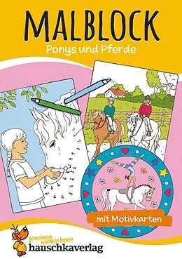 E-Book (pdf) Malbuch ab 4 Jahre für Junge und Mädchen - Pferde von Hauschka Verlag