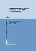 E-Book (pdf) Das Bebauungsplanverfahren nach dem BauGB 2007 von Marie-Luis Wallraven-Lindl, Anton Strunz, Monika Geiß
