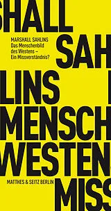 Kartonierter Einband Das Menschenbild des Westens von Marshall Sahlins
