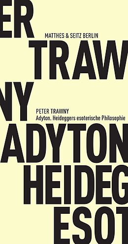 Broschiert Adyton von Peter Trawny