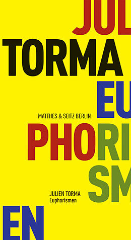 Paperback Euphorismen von Julien Torma