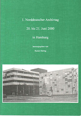 Kartonierter Einband Norddeutscher Archivtag (1.) von 