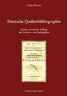 Fester Einband Deutsche Quäkerbibliographie von Claus Bernet
