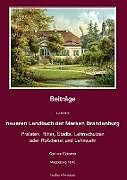 Fester Einband Beiträge zu einem neueren Landbuch der Marken Brandenburg von Carl von Eickstedt