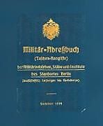Kartonierter Einband Militär-Adreßbuch der Militärbehörden, Stäbe, Institute des Standortes Berlin, 1914 von 