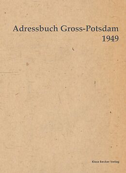 Kartonierter Einband Adressbuch Gross-Potsdam 1949 von 