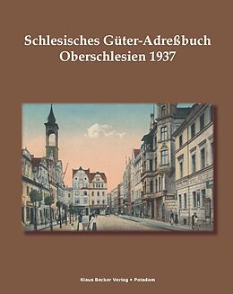 Kartonierter Einband Schlesisches Güter-Adreßbuch, Provinz Oberschlesien 1937 von 