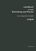 Kartonierter Einband Adreßbuch der Städte Babelsberg und Werder, 1938/39 von 