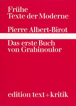 Paperback Das erste Buch von Grabinoulor von Pierre Albert-Birot