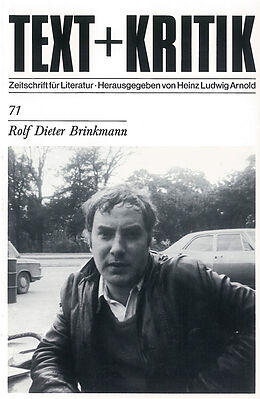 Paperback Rolf Dieter Brinkmann von 