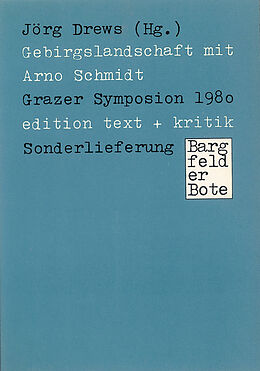 Paperback Gebirgslandschaft mit Arno Schmidt von 