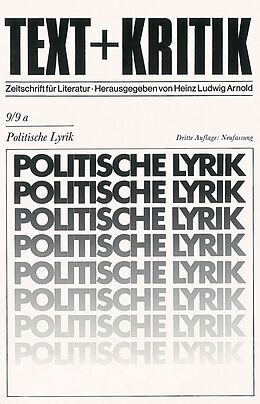 Paperback Politische Lyrik von 