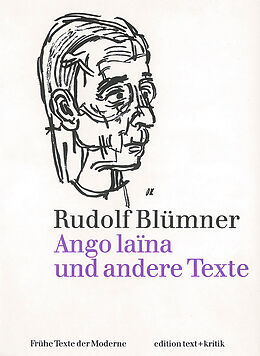 Kartonierter Einband Ango laina und andere Texte von Rudolf Blümner