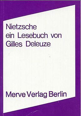 Kartonierter Einband Nietzsche von Gilles Deleuze