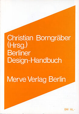 Paperback Berliner Design-Handbuch von Andreas Brandolini, Christian Borngräber, Hans N / Stumpf, Axel Roericht