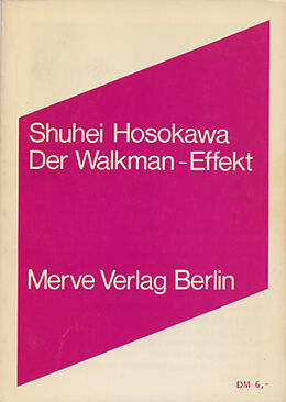 Paperback Der Walkman-Effekt von Shuhei Hosokawa