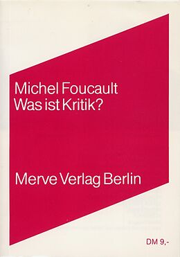 Kartonierter Einband Was ist Kritik? von Michel Foucault
