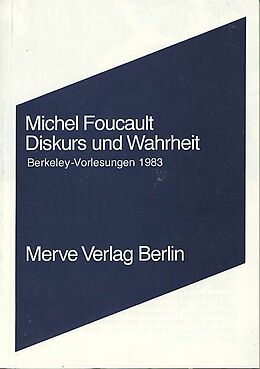 Kartonierter Einband Diskurs und Wahrheit von Michel Foucault