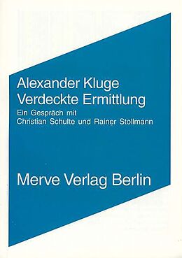 Paperback Verdeckte Ermittlung von Alexander Kluge