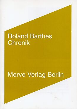 Paperback Chronik von Roland Barthes