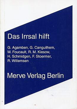 Paperback Das Irrsal hilft von Giorgio Agamben, Georges Canguilhem, Michel / Stoermer, Fabian Foucault