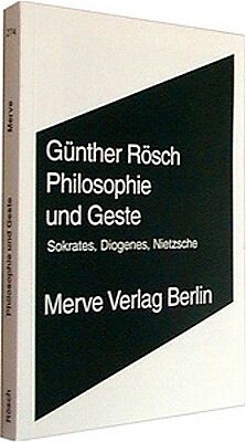 Fester Einband Philosophie und Geste von Günther Rösch