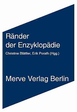 Paperback Ränder der Enzyklopädie von Karlheinz Barck, Bernhard Dotzler, Anselm Haverkamp