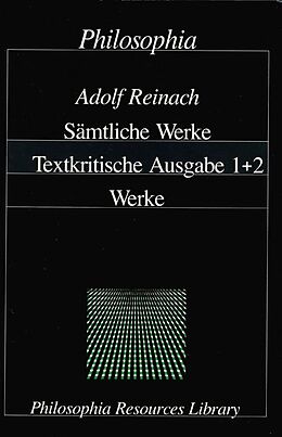 Fester Einband Adolf Reinach - Sämtliche Werke von Adolf Reinach