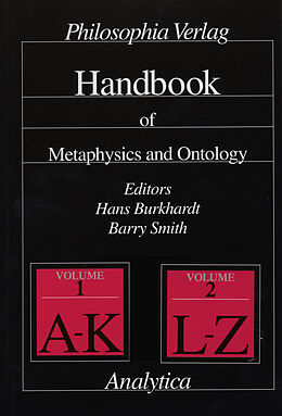 Kartonierter Einband Handbook of Metaphysics and Ontology von 