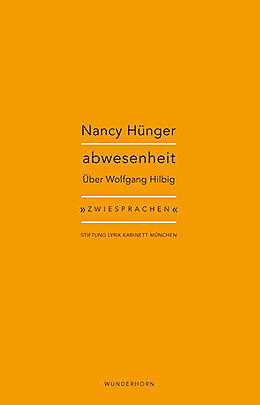 Kartonierter Einband abwesenheit von Nancy Hünger