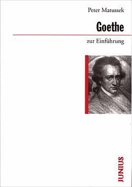 Paperback Goethe zur Einführung von Peter Matussek