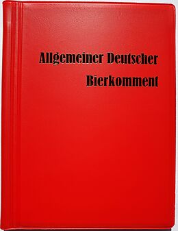 Fester Einband Allgemeiner Deutscher Bierkomment von 