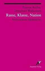 Kartonierter Einband Rasse, Klasse, Nation von Etienne Balibar, Immanuel Wallerstein