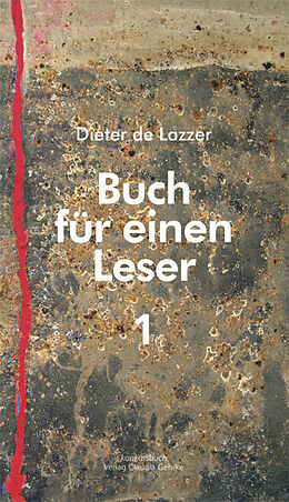 E-Book (epub) Buch für einen Leser 1 von Dieter de Lazzer