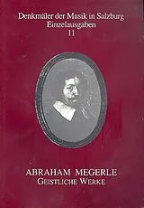 Abraham Megerle Notenblätter Geistliche Werke